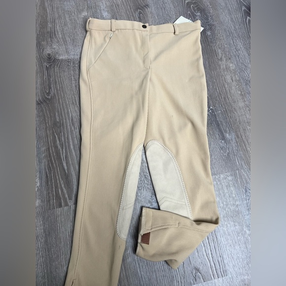 NWT Tuffrider Front Zip Knee Patches‎ Breeches- 30R - Picture 1 of 12